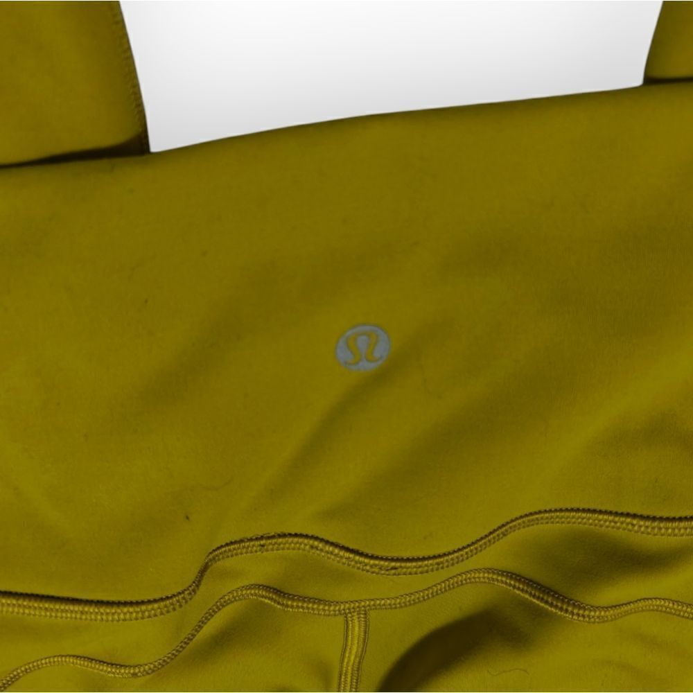 Lululemon Yellow Green High-Waisted Leggings SZ 10 - Picture 5 of 6